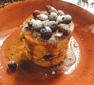 Bild von Pancakes mit Ahornsirup im Cafe Drechsler